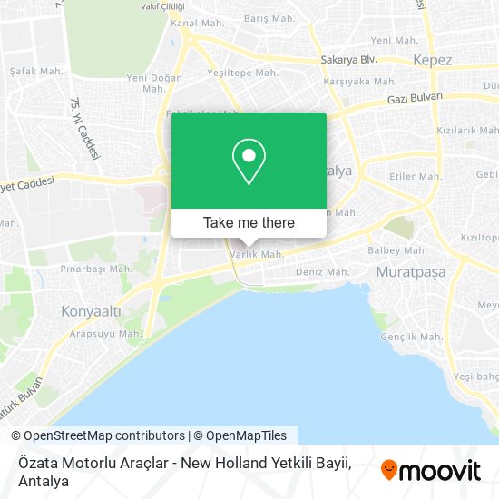 Özata Motorlu Araçlar - New Holland Yetkili Bayii map