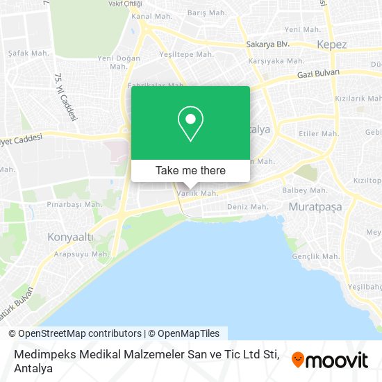Medimpeks Medikal Malzemeler San ve Tic Ltd Sti map
