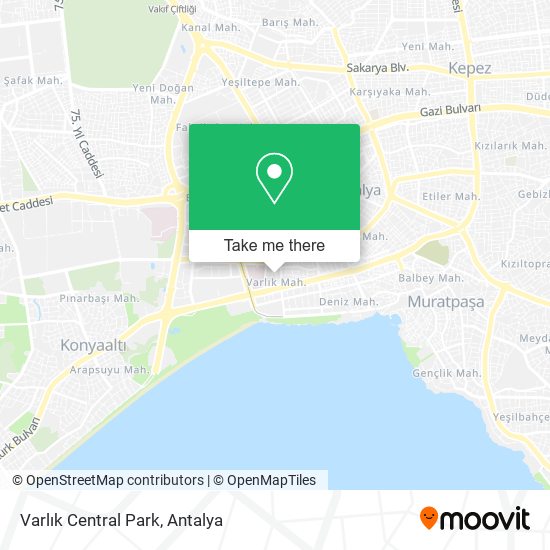 Varlık Central Park map