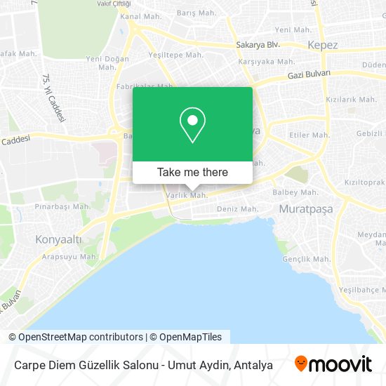 Carpe Diem Güzellik Salonu - Umut Aydin map