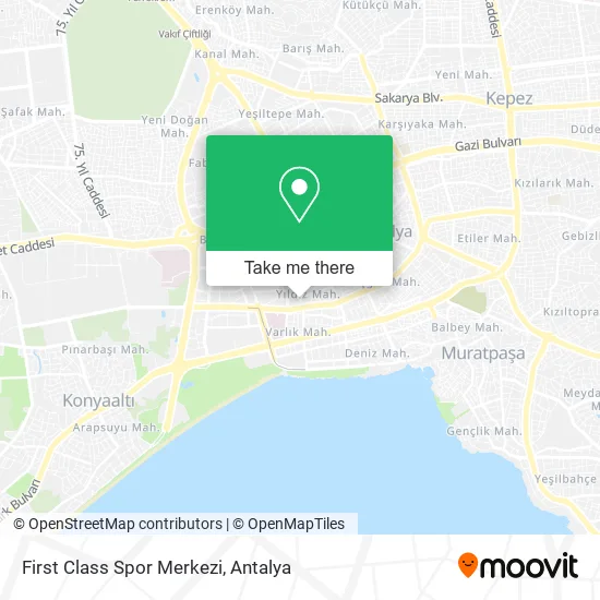 First Class Spor Merkezi map
