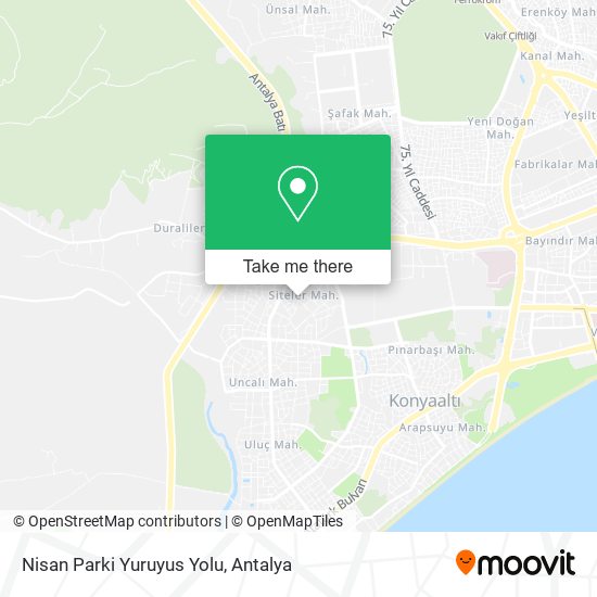 Nisan Parki Yuruyus Yolu map