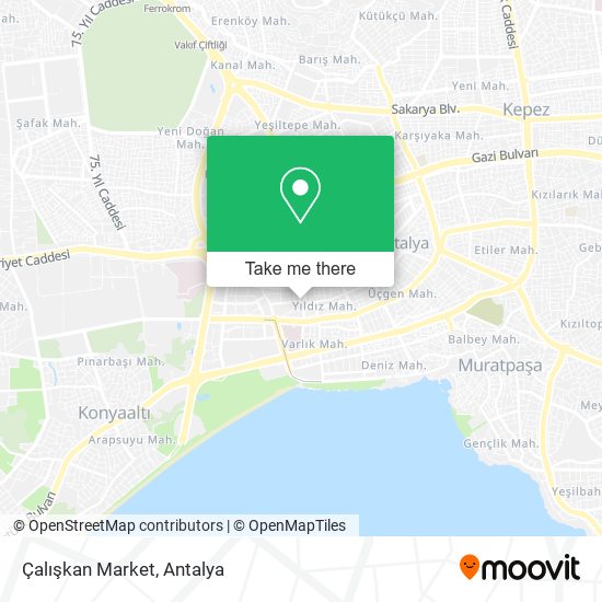 Çalışkan Market map
