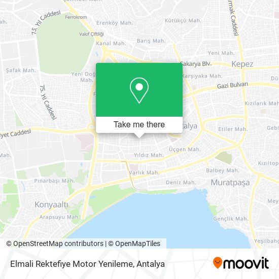 Elmali Rektefiye Motor Yenileme map