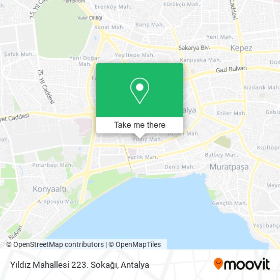 Yıldız Mahallesi 223. Sokağı map