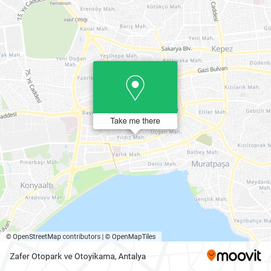 Zafer Otopark ve Otoyikama map