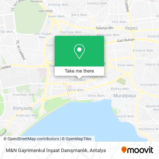 M&N Gayrimenkul İnşaat Danışmanlık map