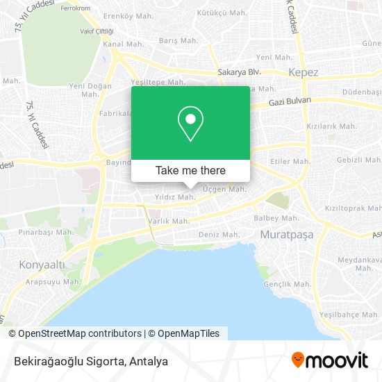 Bekirağaoğlu Sigorta map