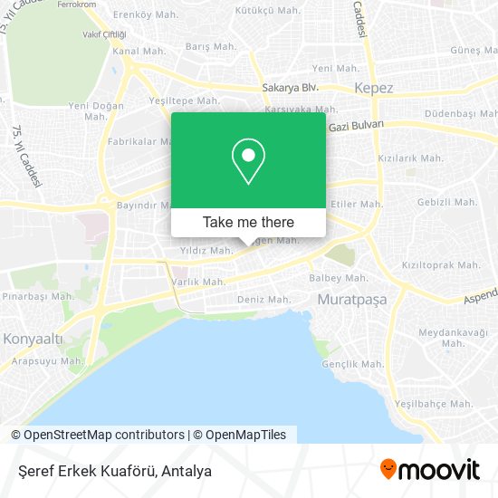 Şeref Erkek Kuaförü map
