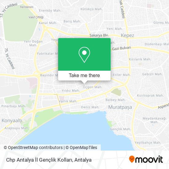 Chp Antalya İl Gençlik Kolları map
