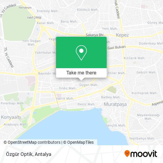 Özgür Optik map