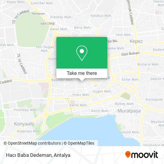 Hacı Baba Dedeman map