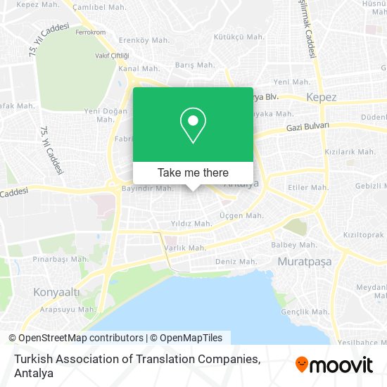 Turkish Association of Translation Companies map