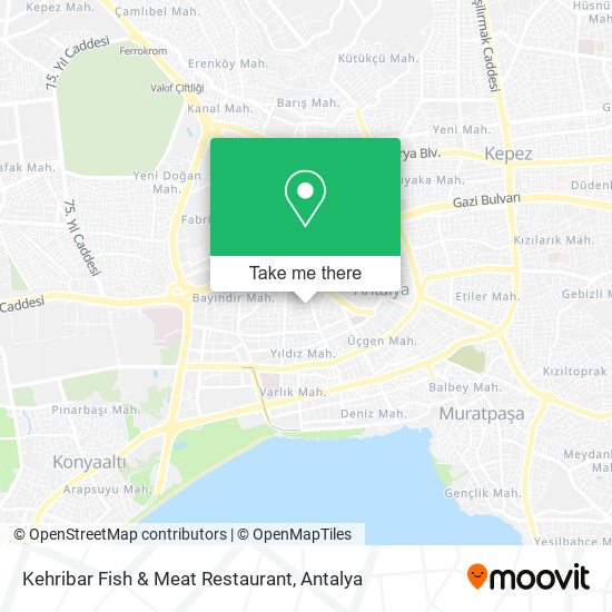 Kehribar Fish & Meat Restaurant map