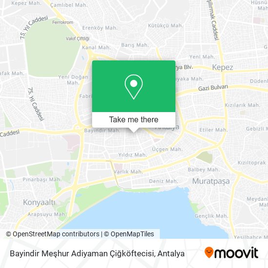 Bayindir Meşhur Adiyaman Çiğköftecisi map