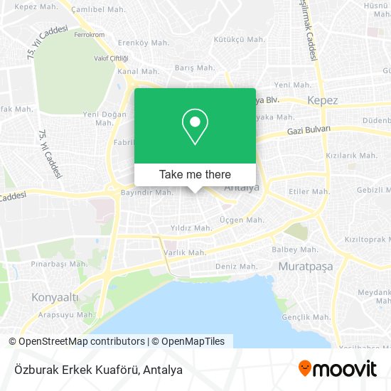 Özburak Erkek Kuaförü map