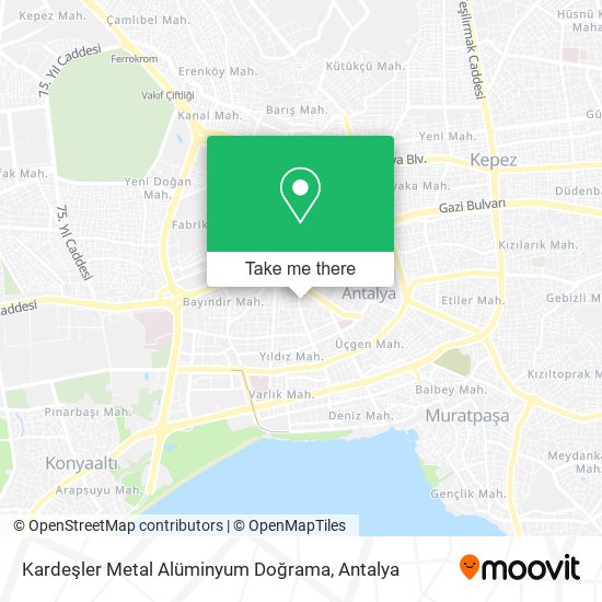 Kardeşler Metal Alüminyum Doğrama map