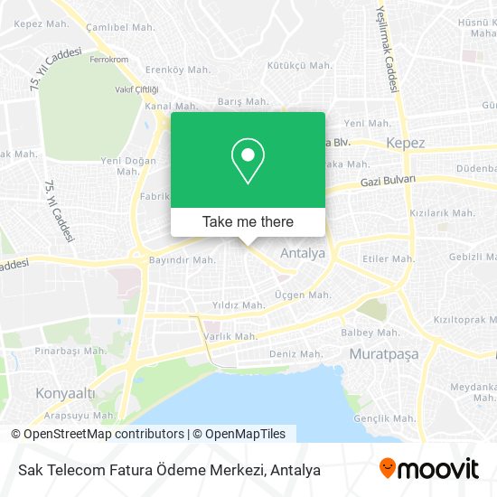 Sak Telecom Fatura Ödeme Merkezi map