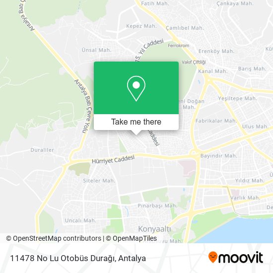 11478 No Lu Otobüs Durağı map
