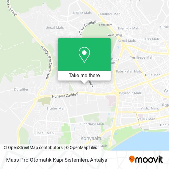 Mass Pro Otomatik Kapı Sistemleri map