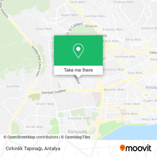 Cirkinlik Tapınağı map
