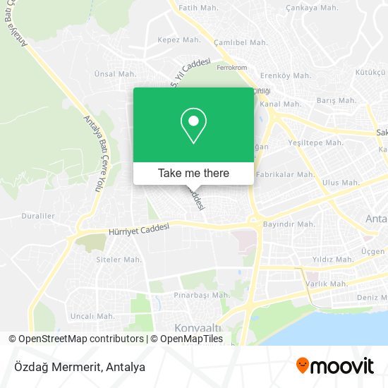 Özdağ Mermerit map