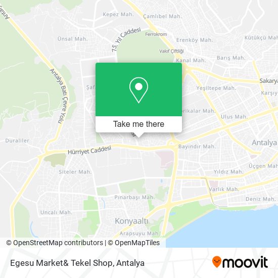 Egesu Market& Tekel Shop map
