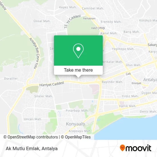 Ak Mutlu Emlak map