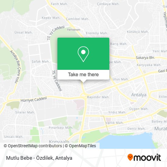 Mutlu Bebe - Özdilek map