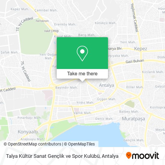 Talya Kültür Sanat Gençlik ve Spor Kulübü map