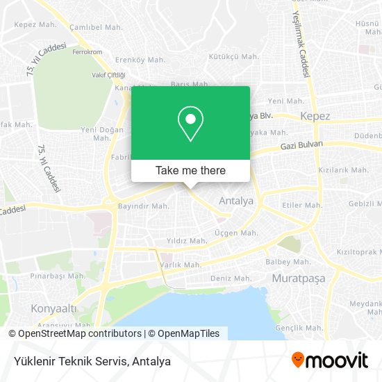 Yüklenir Teknik Servis map