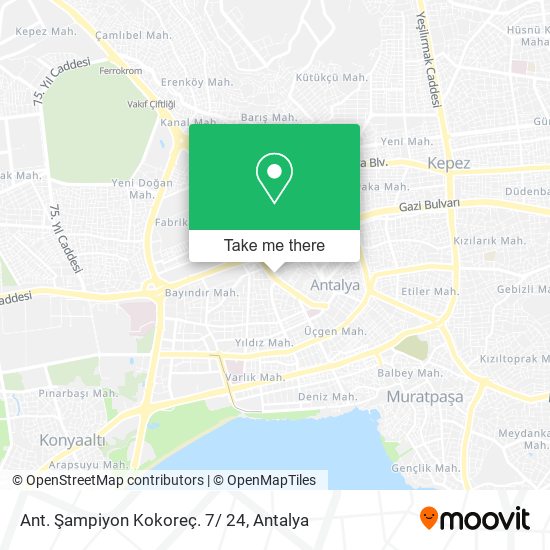 Ant. Şampiyon Kokoreç. 7/ 24 map