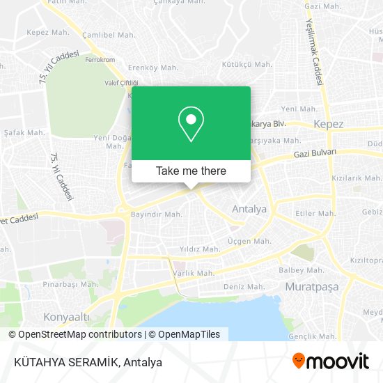 KÜTAHYA SERAMİK map