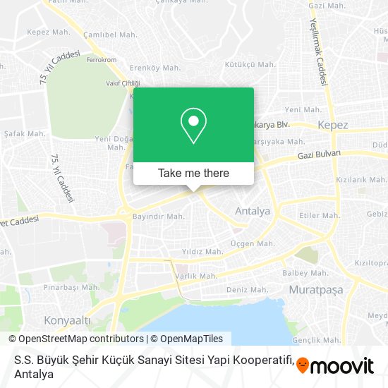 S.S. Büyük Şehir Küçük Sanayi Sitesi Yapi Kooperatifi map