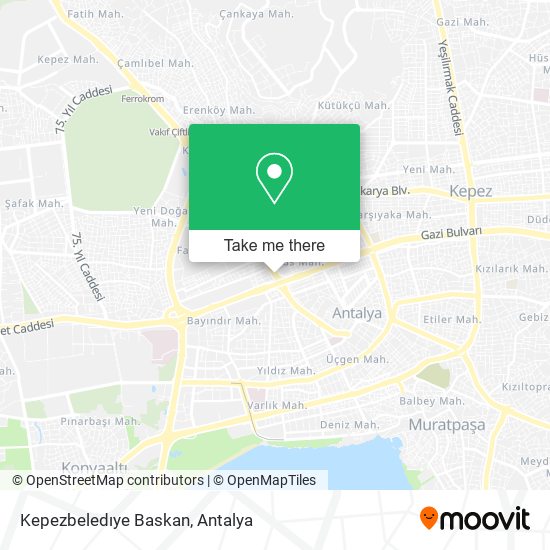 Kepezbeledıye Baskan map