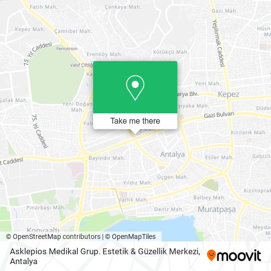 Asklepios Medikal Grup. Estetik & Güzellik Merkezi map