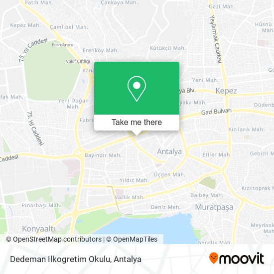 Dedeman Ilkogretim Okulu map