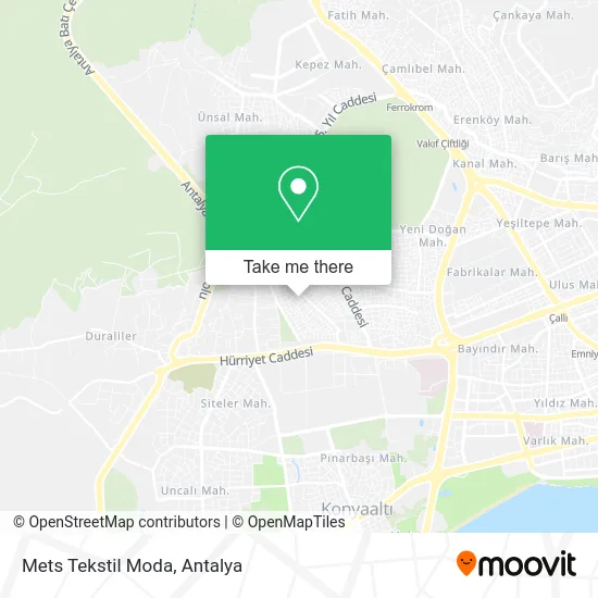 Mets Tekstil Moda map