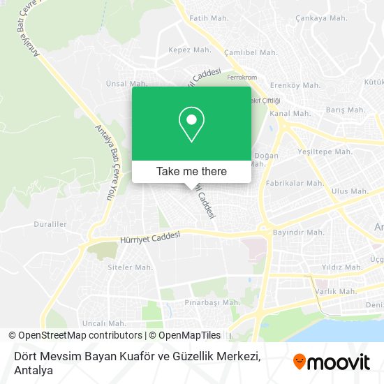 Dört Mevsim Bayan Kuaför ve Güzellik Merkezi map
