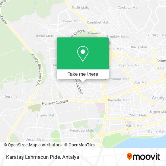 Karataş Lahmacun Pide map