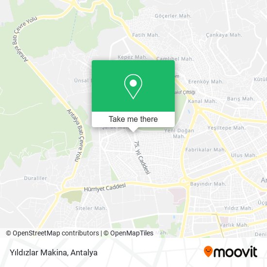 Yıldızlar Makina map