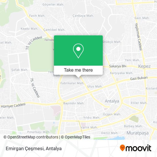 Emirgan Çeşmesi map