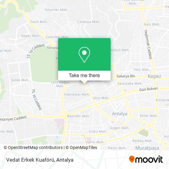 Vedat Erkek Kuaförü map