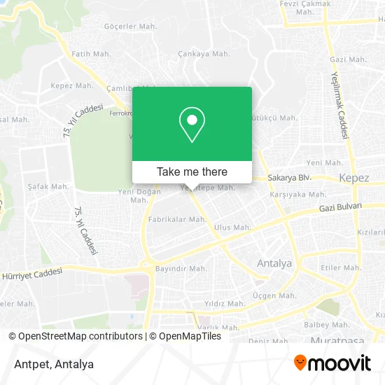 Antpet map