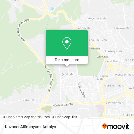 Kazancı Alüminyum map