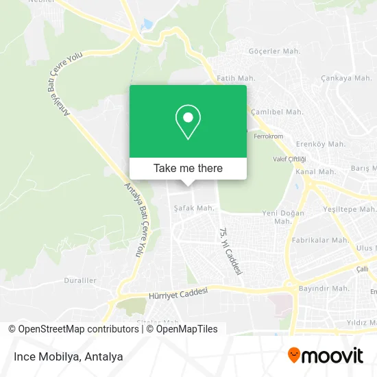 Ince Mobilya map