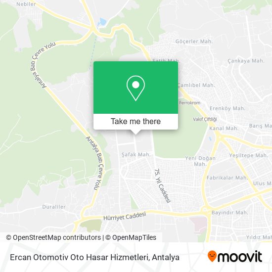 Ercan Otomotiv Oto Hasar Hizmetleri map