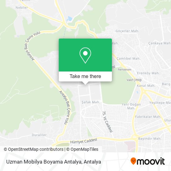 Uzman Mobilya Boyama Antalya map