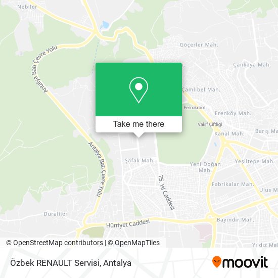 Özbek RENAULT Servisi map