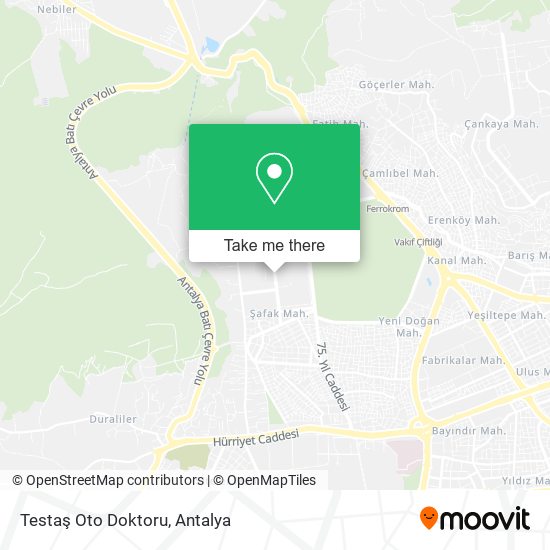 Testaş Oto Doktoru map